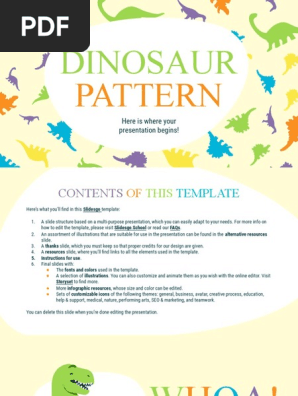 Dinosaur Pattern