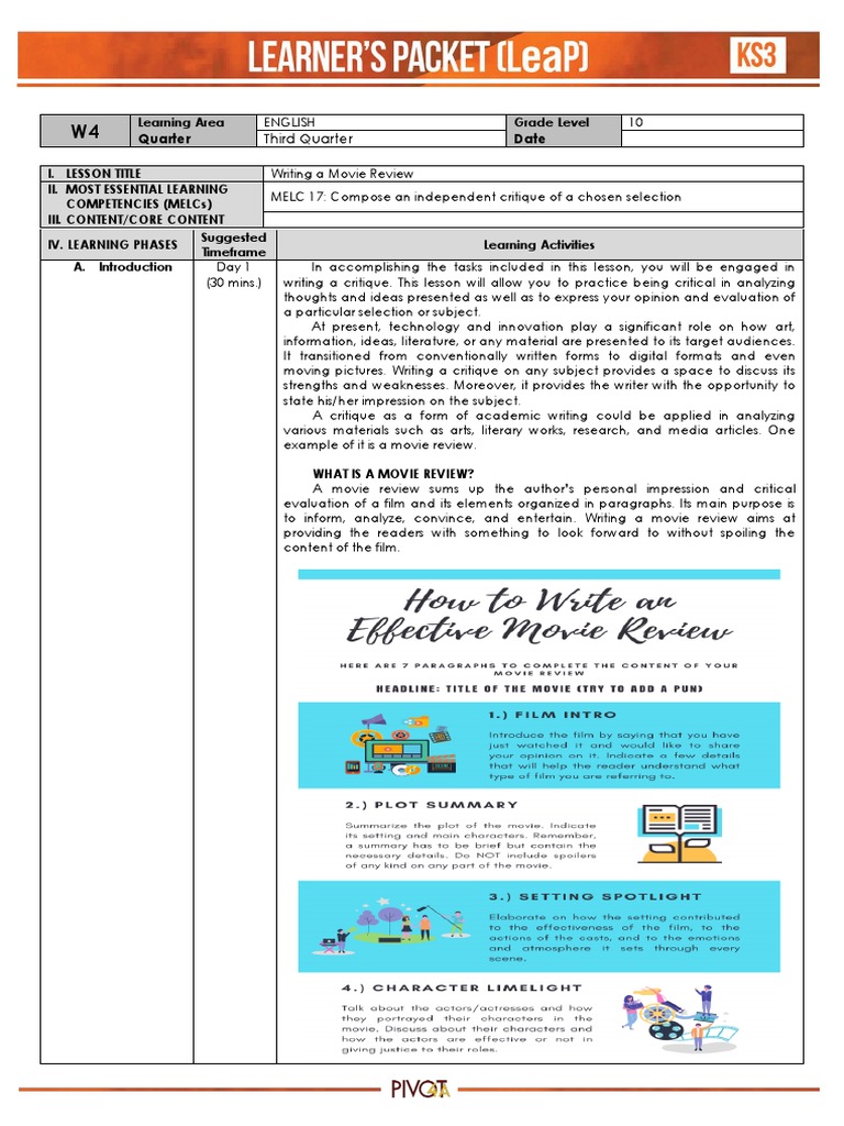 English10 Q3 Week 4 LeaP | PDF