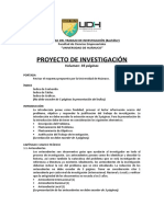 ESQUEMA DEL TRABAJO DE INVESTIGACIÓN, Proyecto 20.2