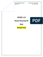 MS301L13 Route Planning PE Quiz Key