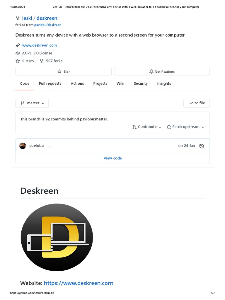 GitHub - Ieski - Deskreen - Deskreen Turns Any Device With A Web ...
