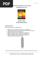 Chapter 3-The Recording Process and Accounting Cycle