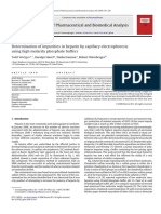 Determination of Impurities in Heparin by Capillary Electrophoresis Using High Molarity Phosphate Buffers