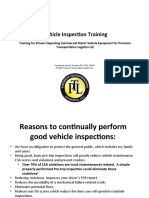 Vehicle Inspection Training
