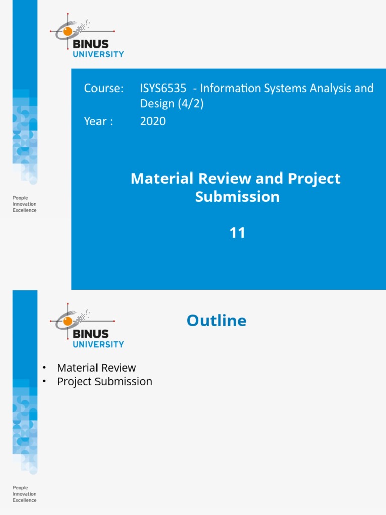 ISYS6535 Course Material Review & Project | PDF