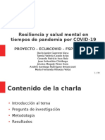 Resiliencia y Salud Mental en Tiempos de Pandemia Por COVID-19