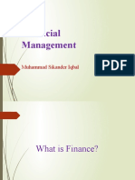 Financial Management: Muhammad Sikander Iqbal