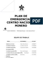 Plan de Emergencias Centro Nacional Minero