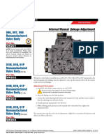 096, 097, 098 Remanufactured Valve Body: Internal Manual Linkage Adjustment