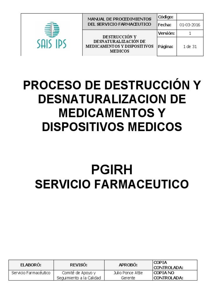 Disposicion Final | PDF | Farmacéutico | Farmacia