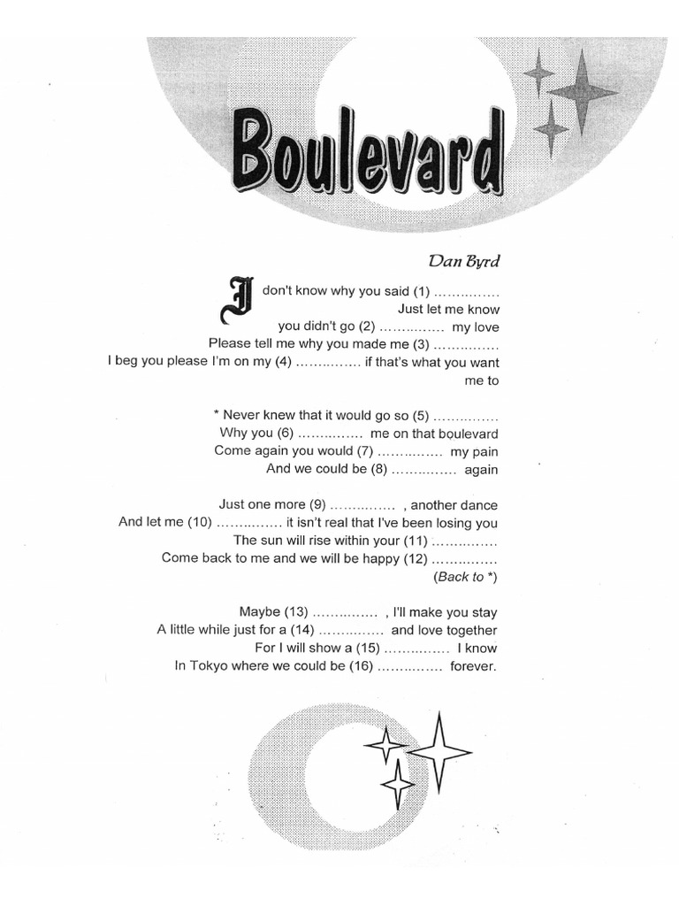 Boulevard | PDF