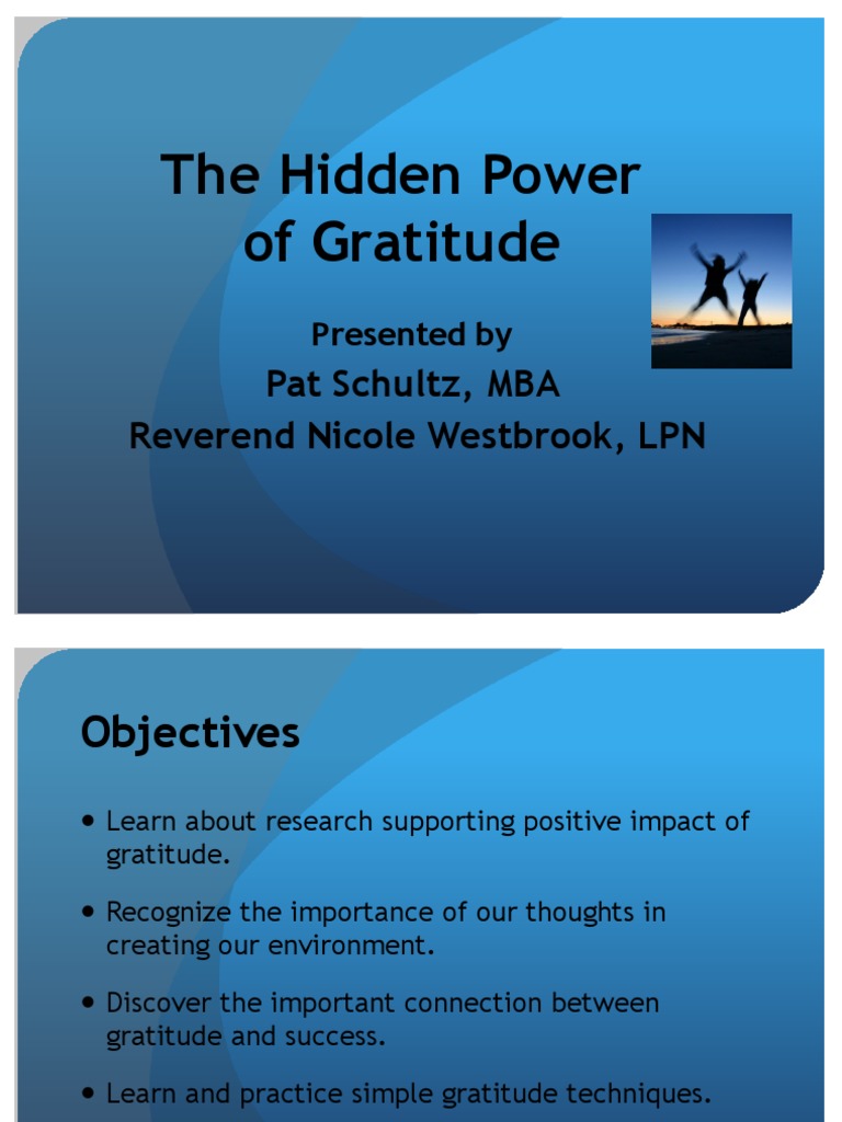 The Transformative Power of Gratitude | PDF | Gratitude | Optimism