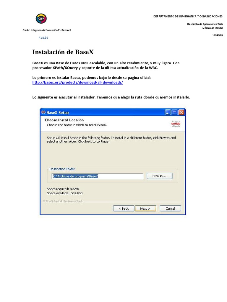 Instalación de BaseX en LMSGI | PDF | HTML | Aplicación web