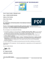 HEMED HAFIDH HEMED Admission Letter for Diploma under  Private Sponsored