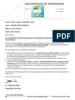 HEMED HAFIDH HEMED Admission Letter For Diploma Under Private Sponsored