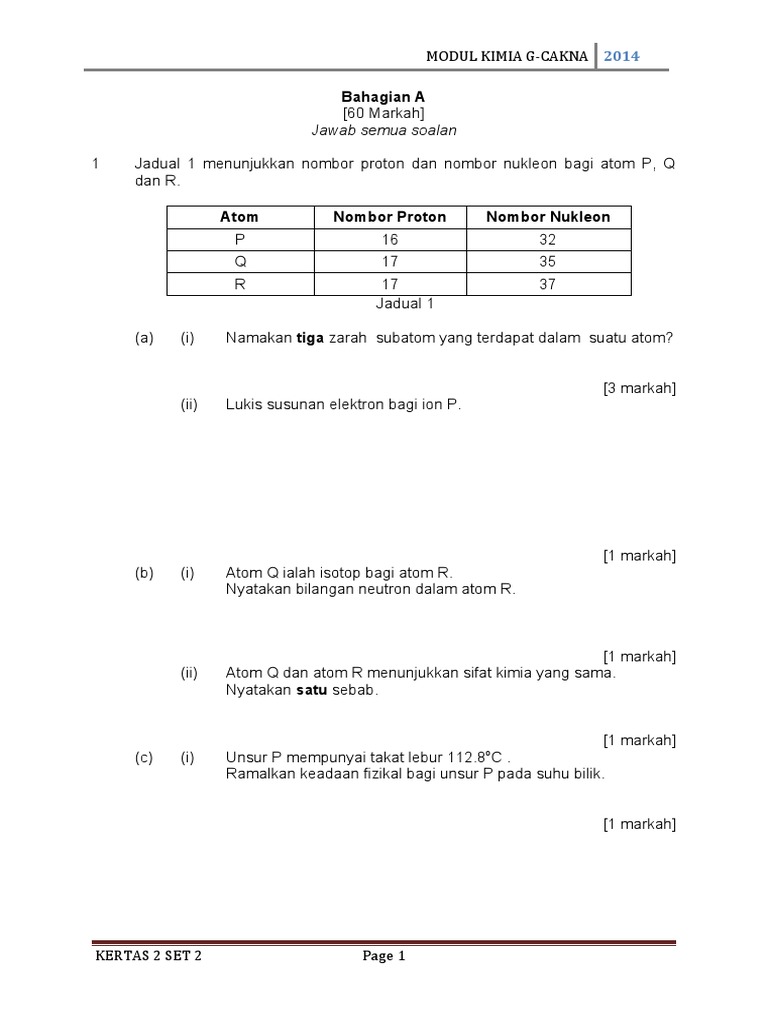 K2 Set 2 Soalan | PDF