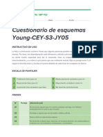 Cuestionario de Esquemas Young CEY S3 JY05