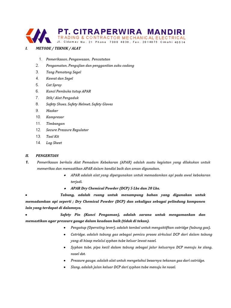 SOP Pemeriksaan RACUN API - Lmpiran 3.2 | PDF