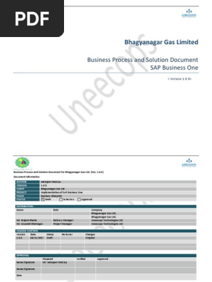 Business Process and Solution Document BGL_ 1.0.0!23!08_2018