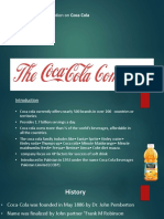 Management Presentation On Coca Cola