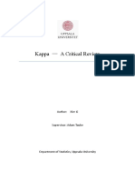 Kappa - A Critical Review: Author: Xier Li