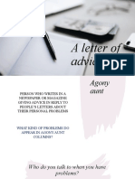 A Letter of Advice