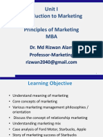 Introduction To Marketing - Dr. MD Rizwan Alam
