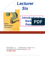 Lecturer Six: Introduction To Marketing Research