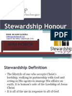 Stewardship Honor
