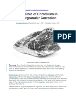 The Role of Chromium in Intergranular Corrosion