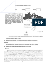 Vestibular UFF 2010 - Específicas Geografia