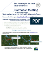 June 23 River Corridor Public Info Session Flyer