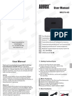 Manual August MR270 - HD Bluetooth Transmitter English