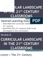 Curricular Landscape in The 21st Century Classrooms
