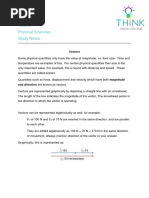 Grade 11 Term 2 Physical Sciences Study Notes: Vectors