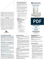 Aqueous Cleaner: Also From International Products Corp: Cleaning Dilution Chart
