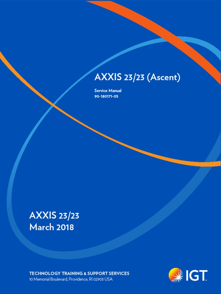 AXXIS 23/23 (Ascent) : Service Manual 90-180171-05 | PDF | Power