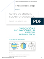 Orientación e Inclinación de Un Arreglo Fotovoltaico - ARSOLAR - Cursos Online de Energía Solar