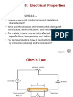 Chapter 18: Electrical Properties: Issues To Address..
