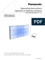 Operating Instructions: Video Wall Adjustment & Calibration Software