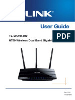 Tp Link n750 Wireless Dual Band Gigabit Router Tl Wdr4300 b h 186633 User Manual