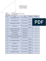 ABSENSI KULIAH Dr. Handi Priambodo, M.Kes., SP.P (Senin, 19 April 2021)