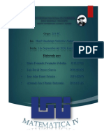 Trabajo de matematica 1 de Septiembre