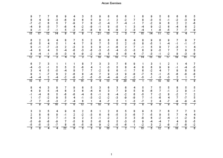 Exercices Anzan pour la concentration | PDF | Échecs | La violence