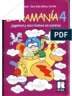 Letramania 4 Jugamos y Escribimos Con Cursiva