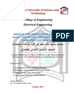 Design and Implementation of Ball and Plate Control System Using Pid Controller