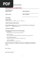 CTL Classroom Observation Form