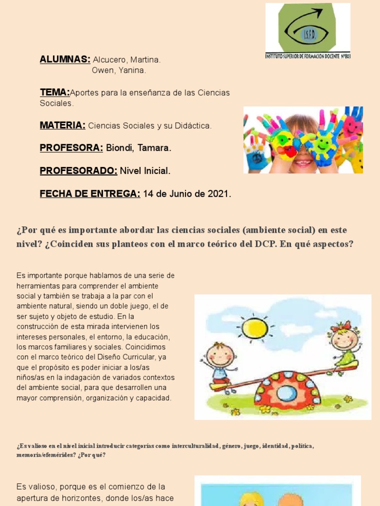 Aportes para La Enseñanza de Las Ciencias Sociales | PDF | Plan de ...