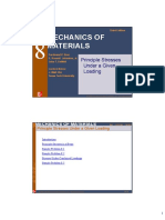 Mechanics of Materials: Principle Stresses Under A Given Loading