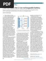How We Made The Li-Ion Rechargeable Battery